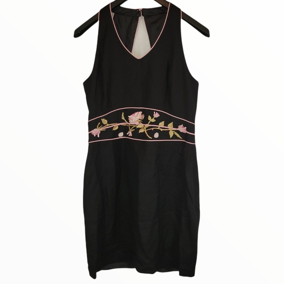 Jessica Howard Dresses & Skirts - Vintage Jessica Howard Black Linen Blend Dress